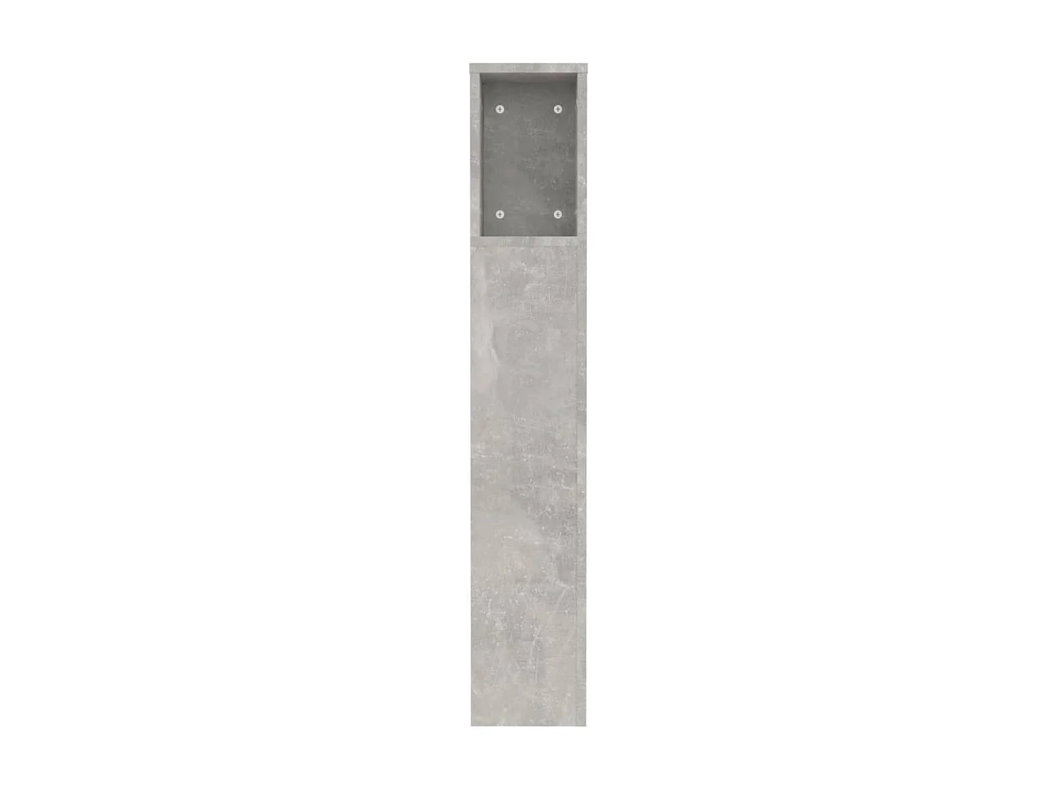 Armoire de tête de lit Gris béton 120x18,5x104,5