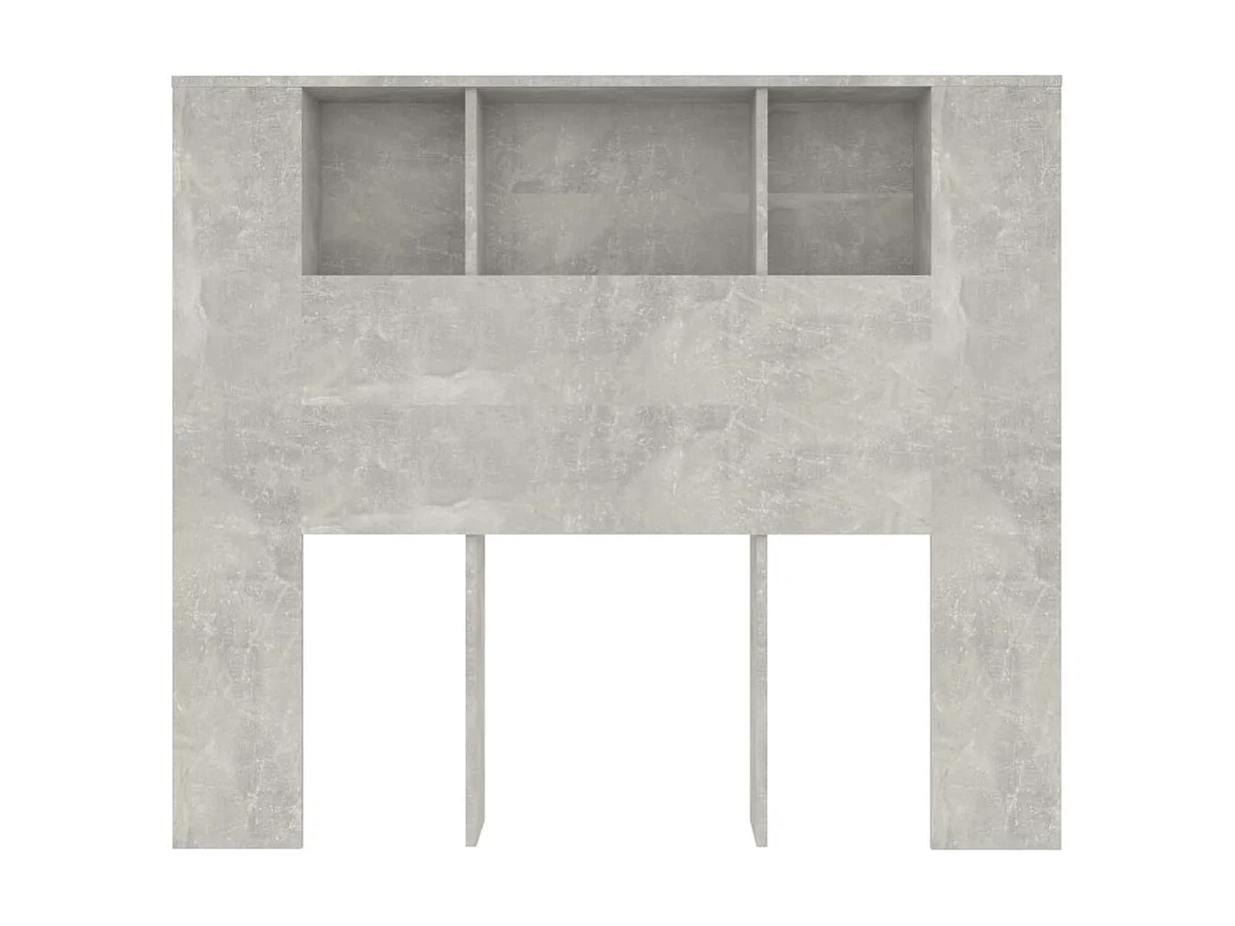 Armoire de tête de lit Gris béton 120x18,5x104,5