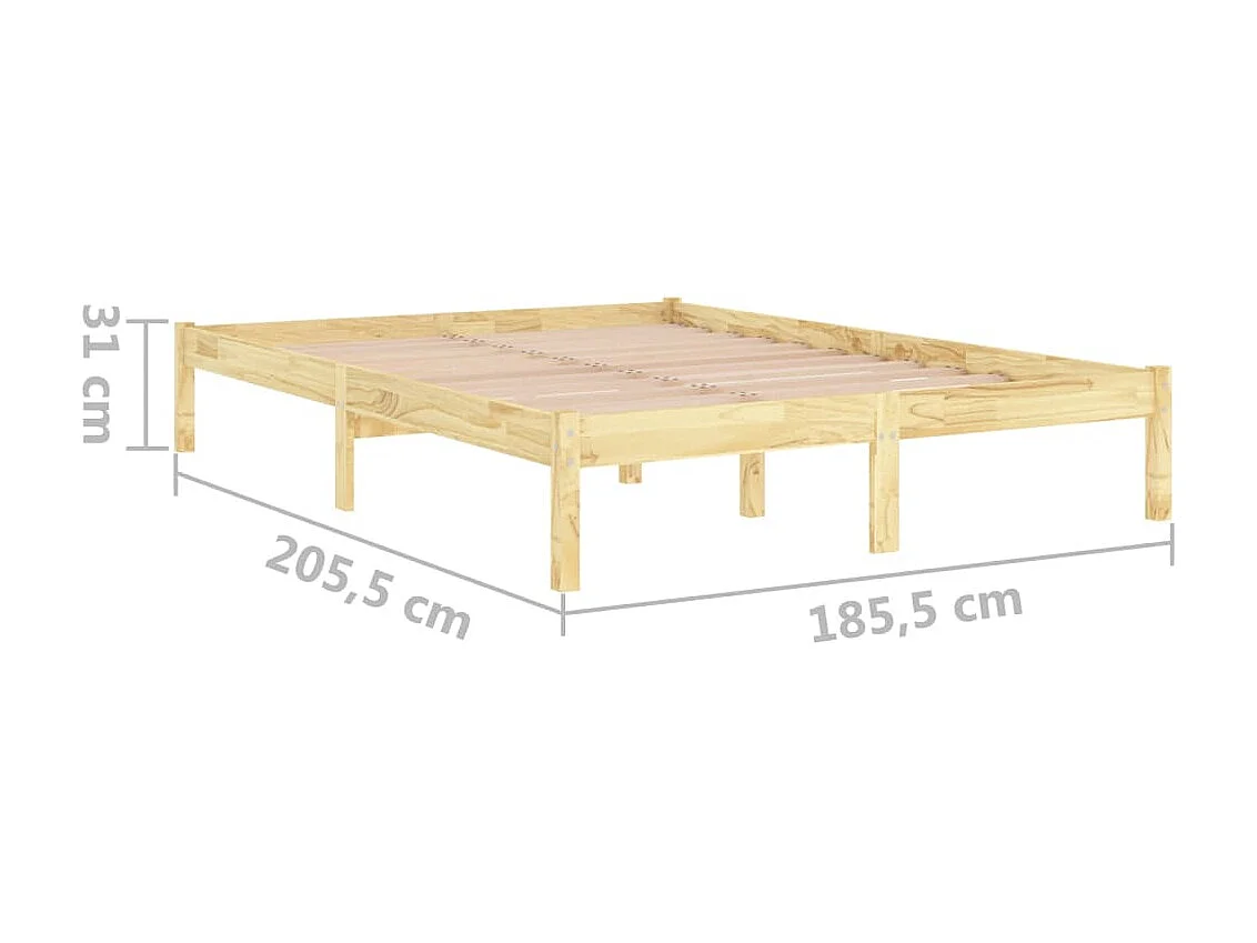 Bedframe massief hout 180x200 cm