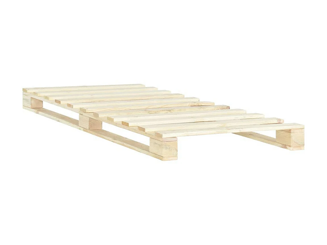 Cadre de lit de palette Bois de pin massif 90x200