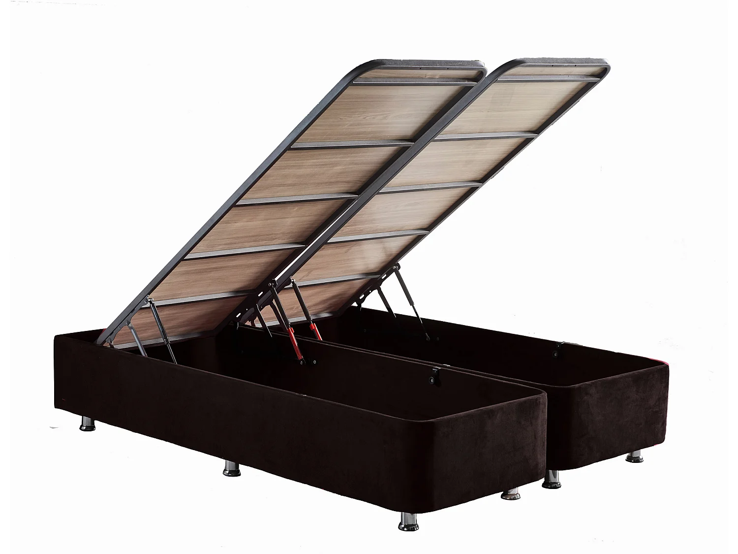 Cadre de lit avec coffre de rangement Rika - 6 tailles-Couchage 140x190 cm