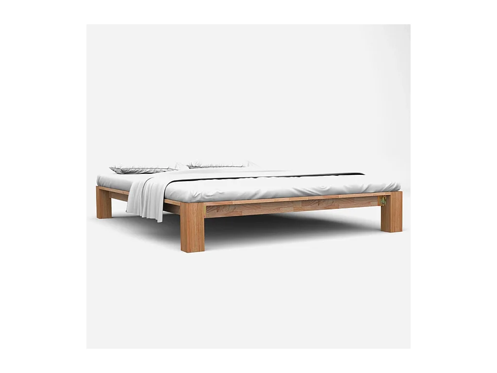 Bedframe massief eikenhout 160x200 cm