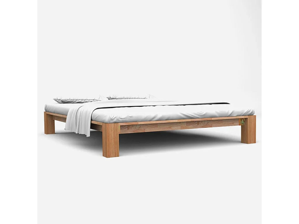 Bedframe massief eikenhout 160x200 cm