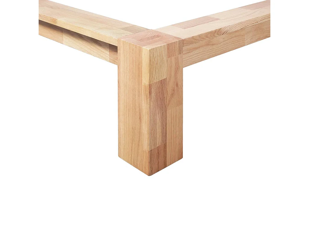 Bedframe massief eikenhout 160x200 cm