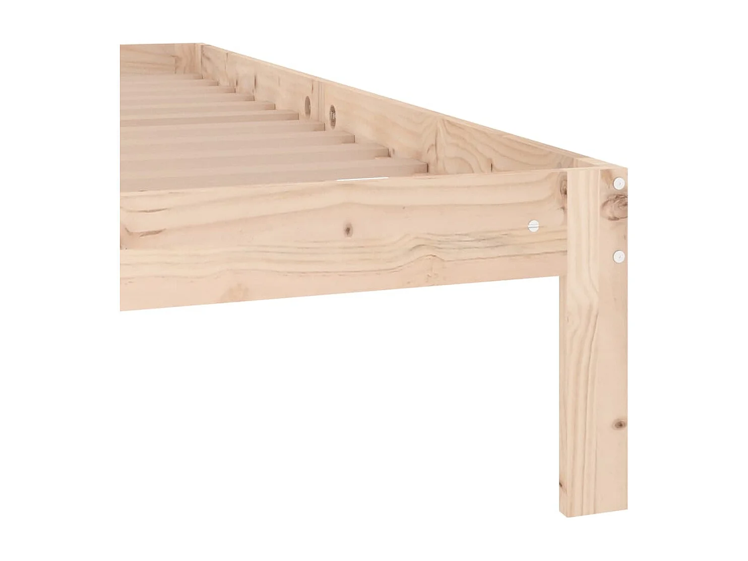 Cadre de lit Bois de pin massif 140x190 Oliver