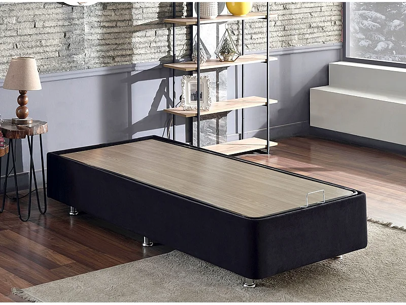 Cadre de lit avec coffre de rangement Rika - 6 tailles-Couchage 100x200 cm