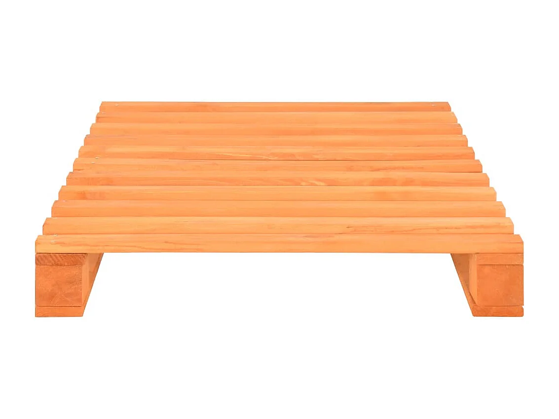 Cadre de lit de palette Marron Bois de pin massif 90x200