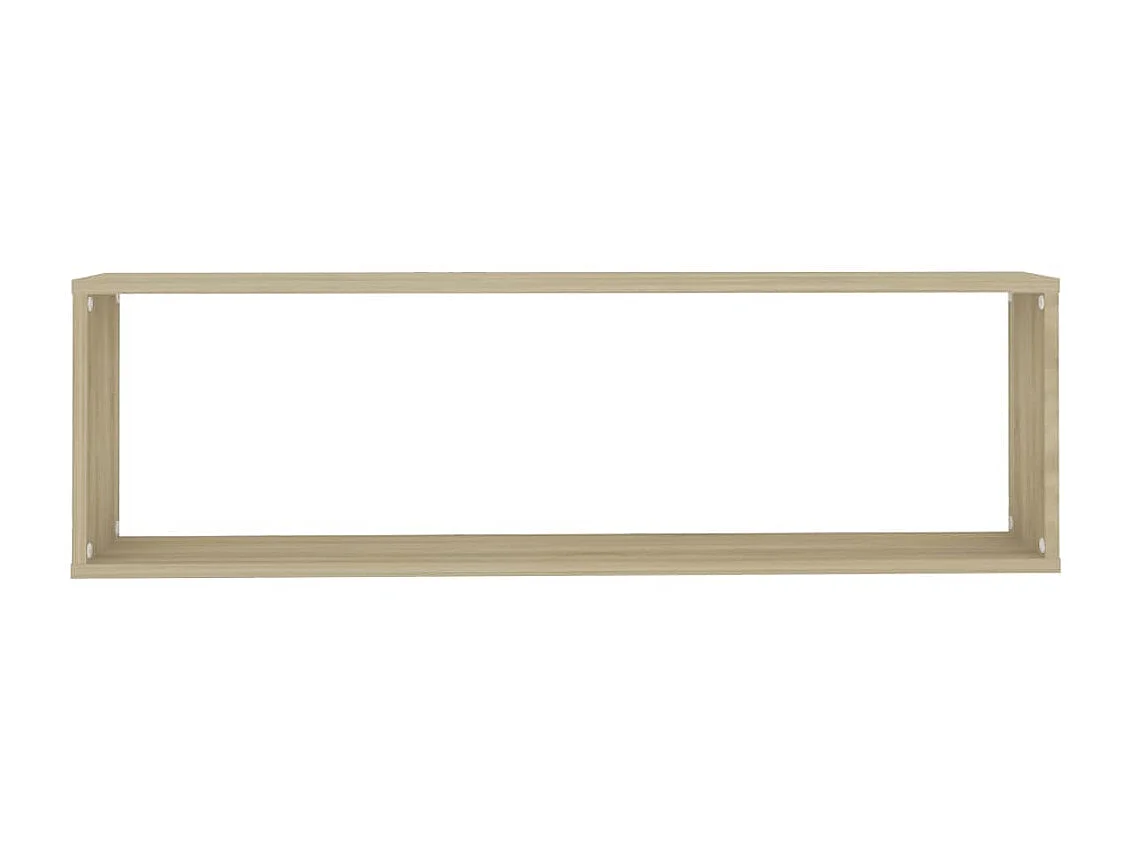 Étagères cube murales 4 pcs Chêne Sonoma 100x15x30