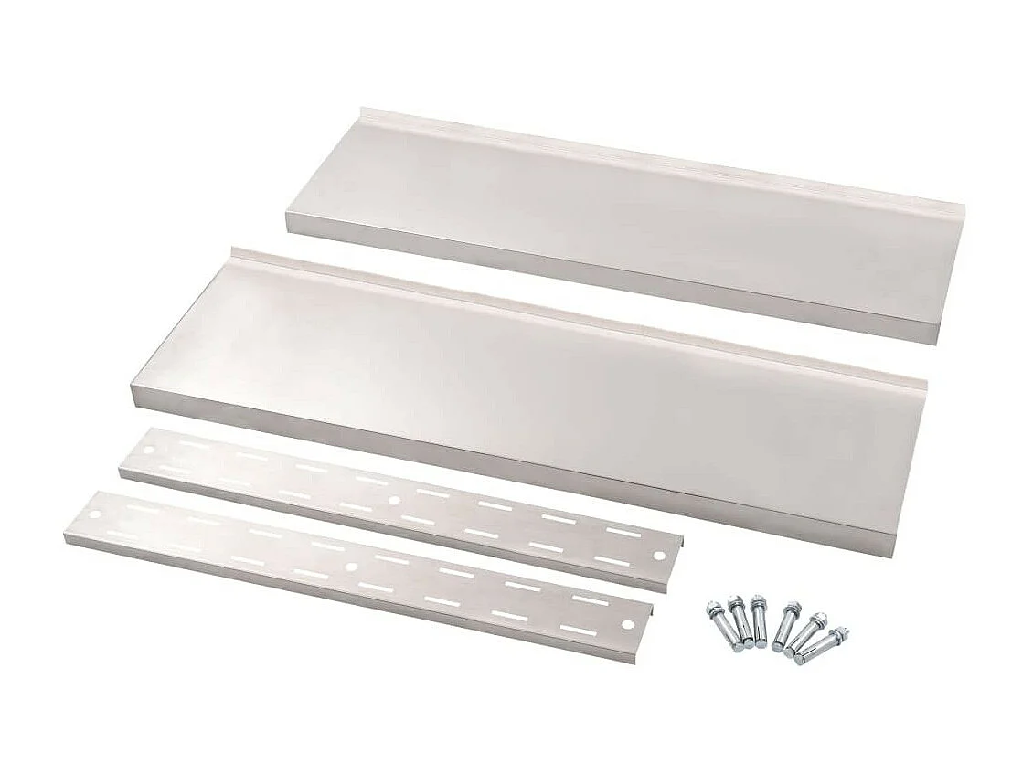 Étagère murale à 2 niveaux Acier inoxydable 100x30