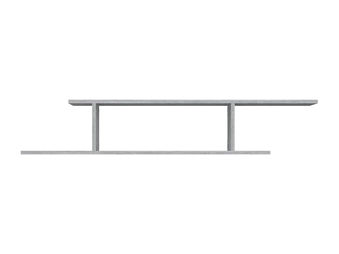 Étagère TV murale Sonoma gris 125x18x23 Bois d'ingénierie
