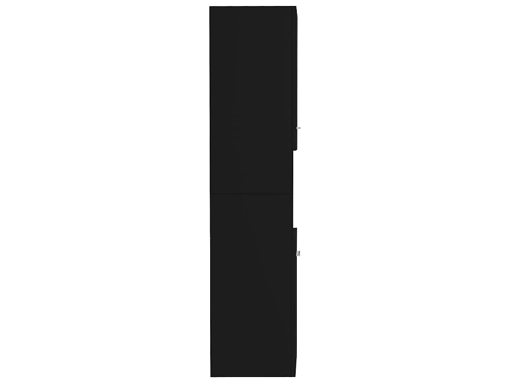 Armoire de salle de bain Noir 30x30x130