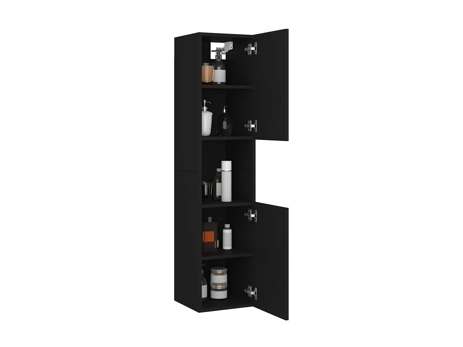 Armoire de salle de bain Noir 30x30x130