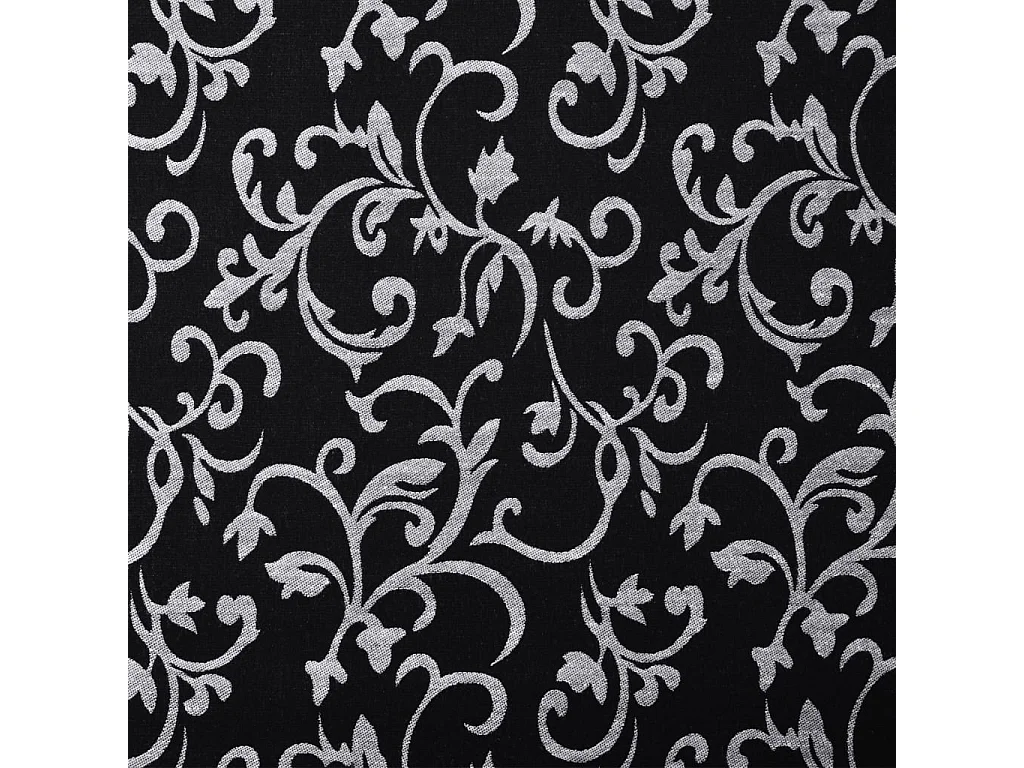 Chaise longue Noir et blanc Tissu