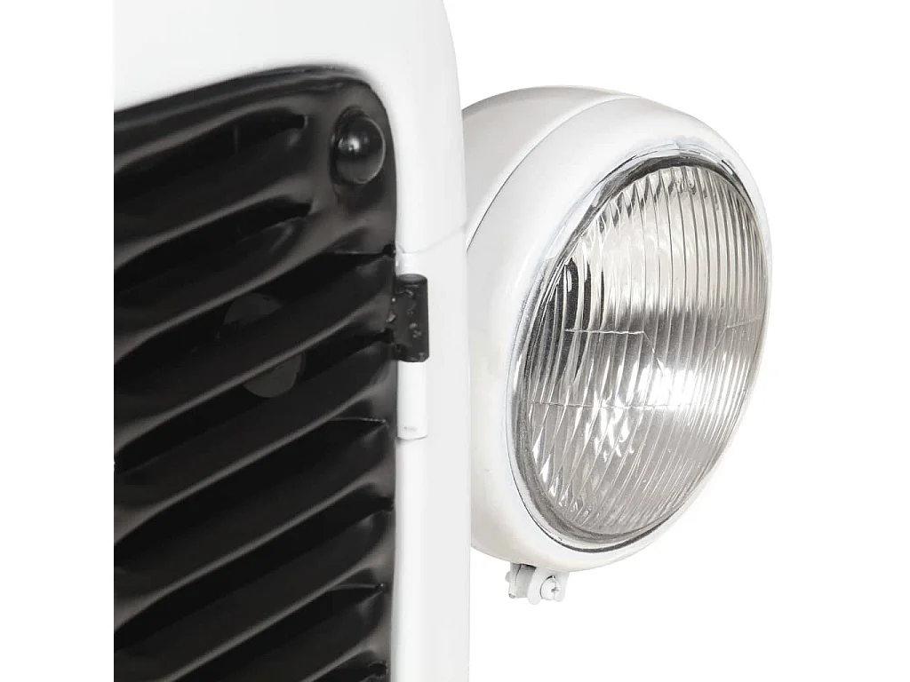 Cave à vin Tracteur Blanc 49x31x170 Bois de manguier brut