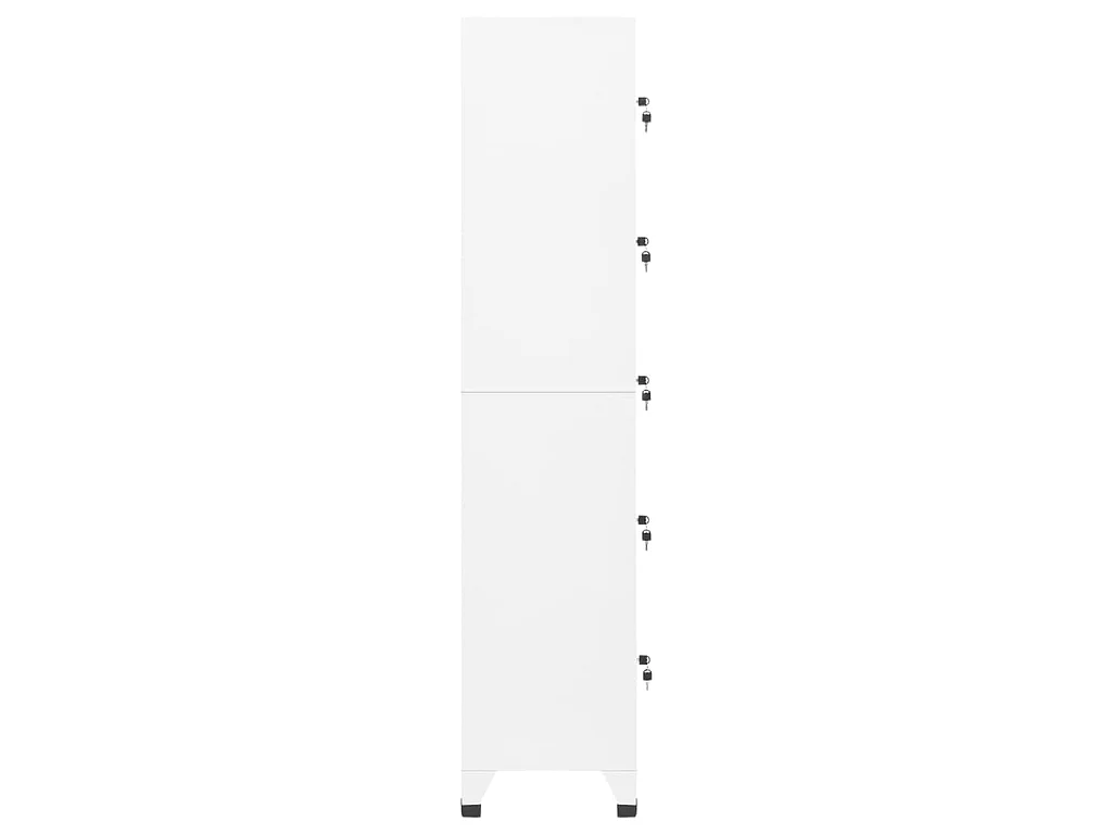 Armoire à casiers Blanc 38x40x180 Acier 2