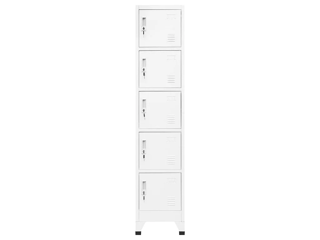 Armoire à casiers Blanc 38x40x180 Acier 2