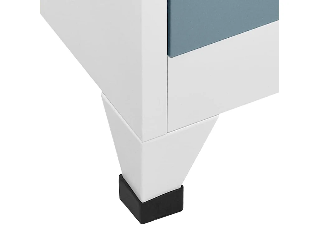 Armoire à casiers Gris clair et gris foncé 90x45x180 Acier 2