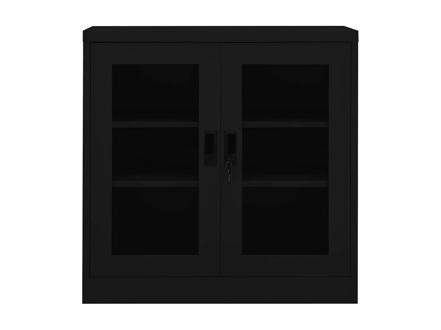 Armoire de bureau Noir 90x40x90 Acier
