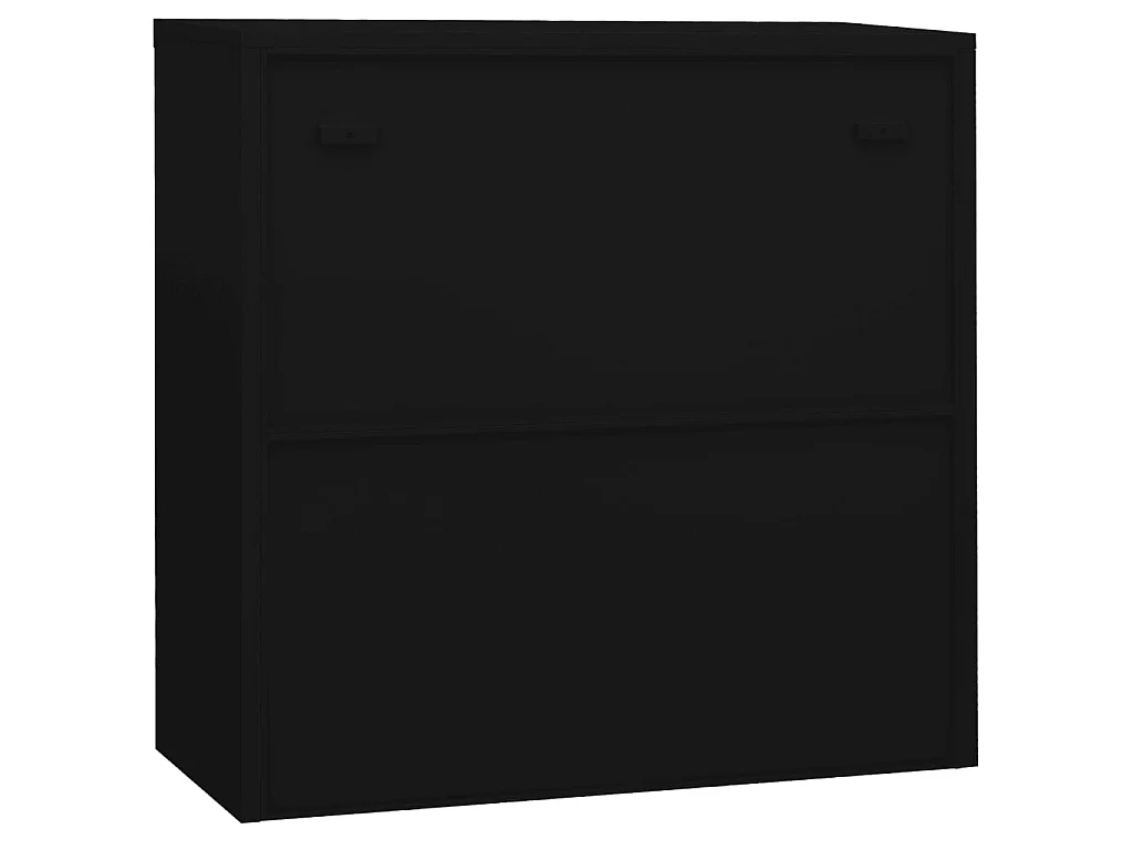 Armoire de bureau Noir 90x40x90 Acier