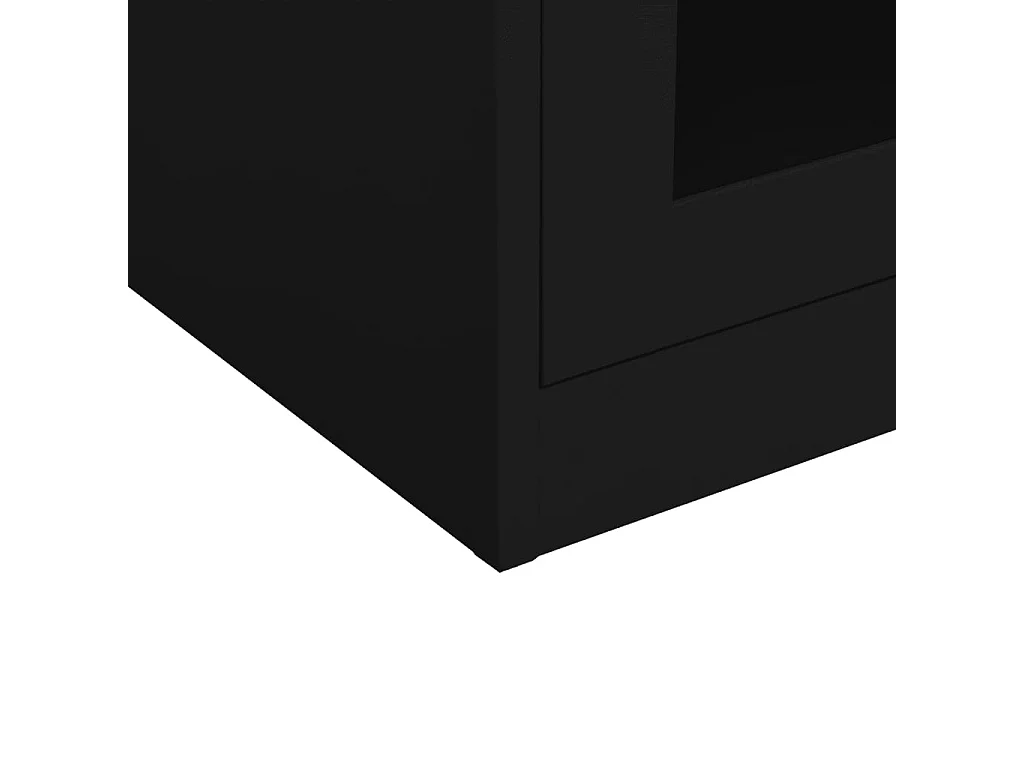 Armoire de bureau Noir 90x40x90 Acier