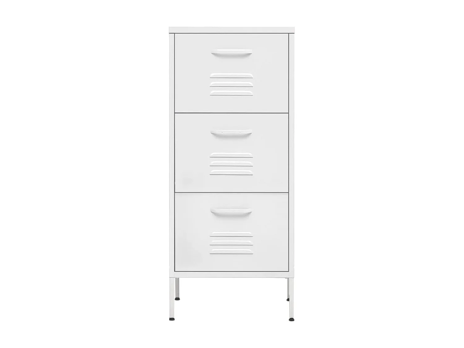 Armoire de rangement Blanc 42,5x35x101,5 Acier
