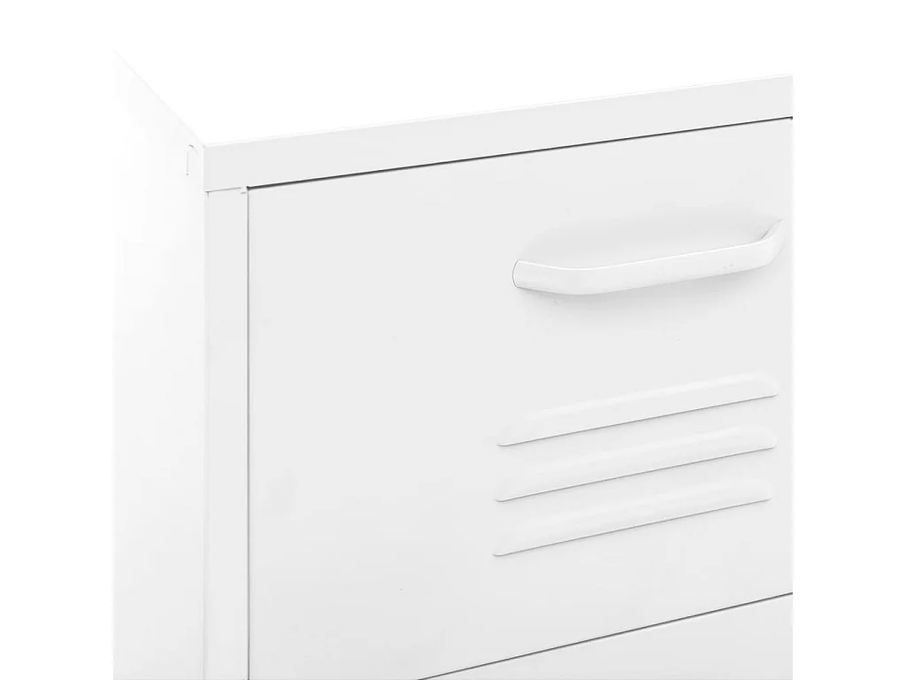 Armoire de rangement Blanc 42,5x35x101,5 Acier