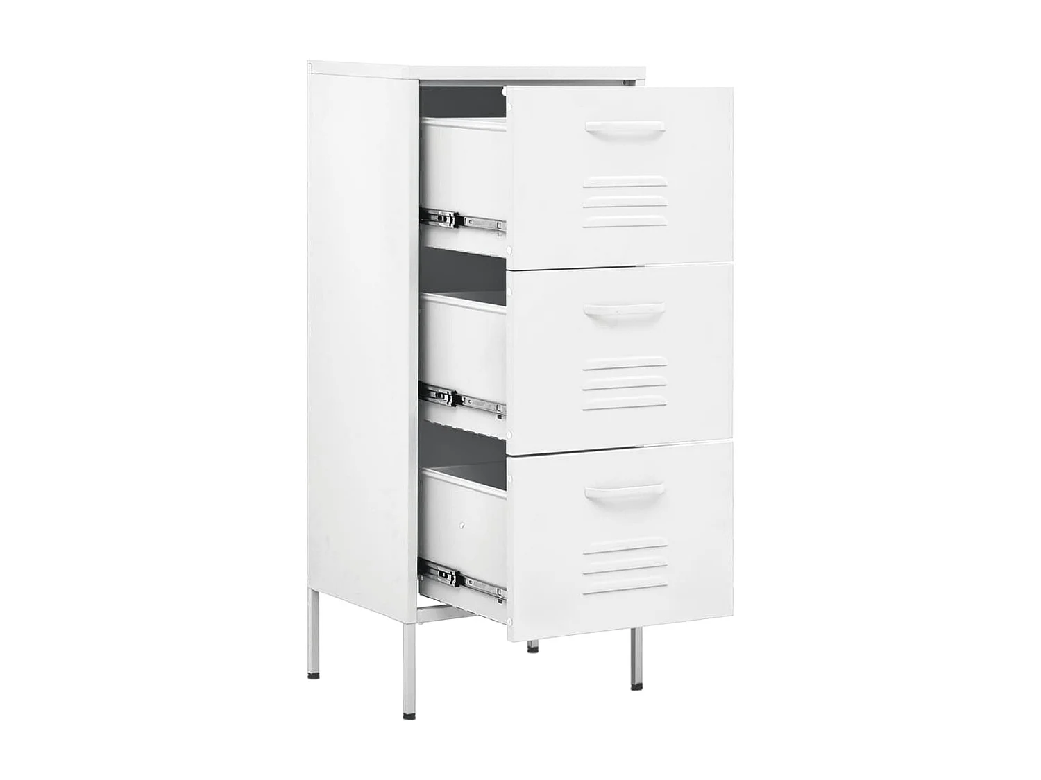 Armoire de rangement Blanc 42,5x35x101,5 Acier