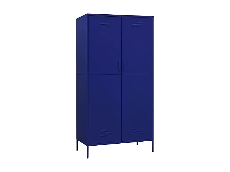 Armoiree Bleu marine 90x50x180 Acier