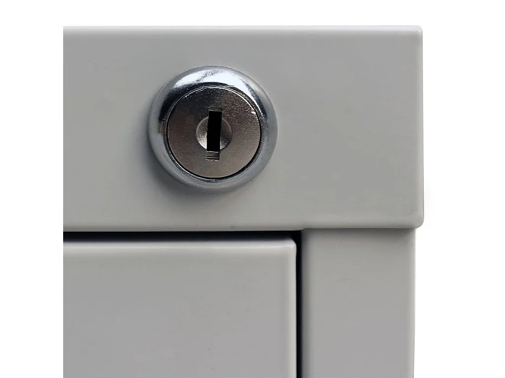 Classeur avec 3 tiroirs Gris 102,5cm Acier