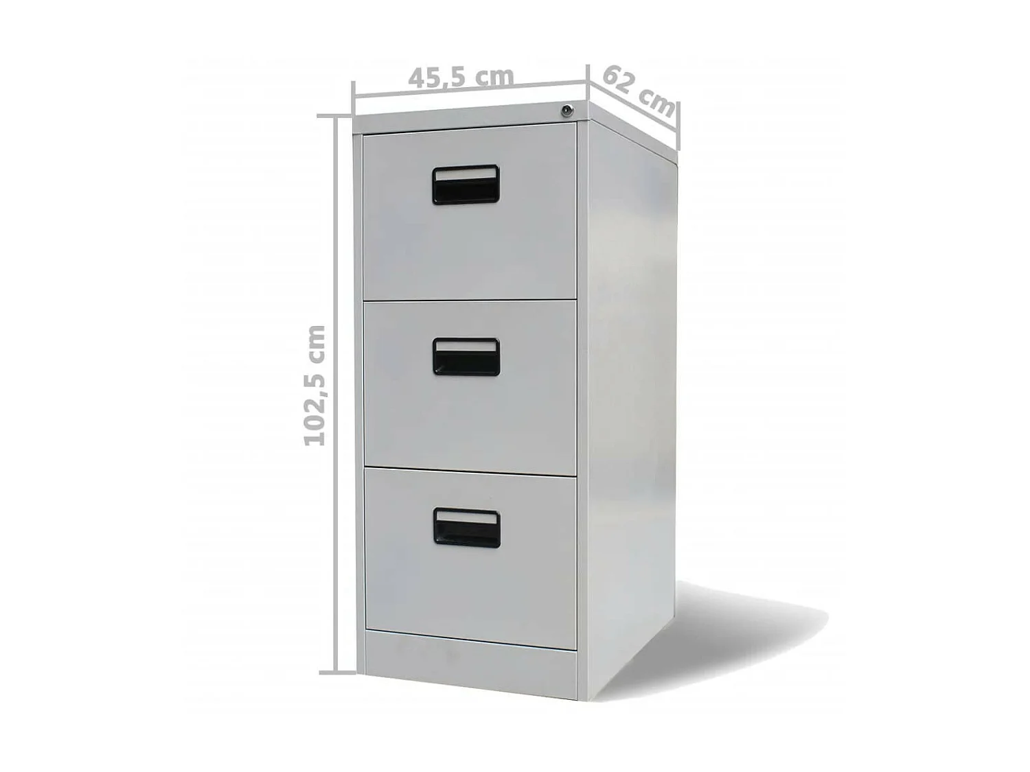 Classeur avec 3 tiroirs Gris 102,5cm Acier