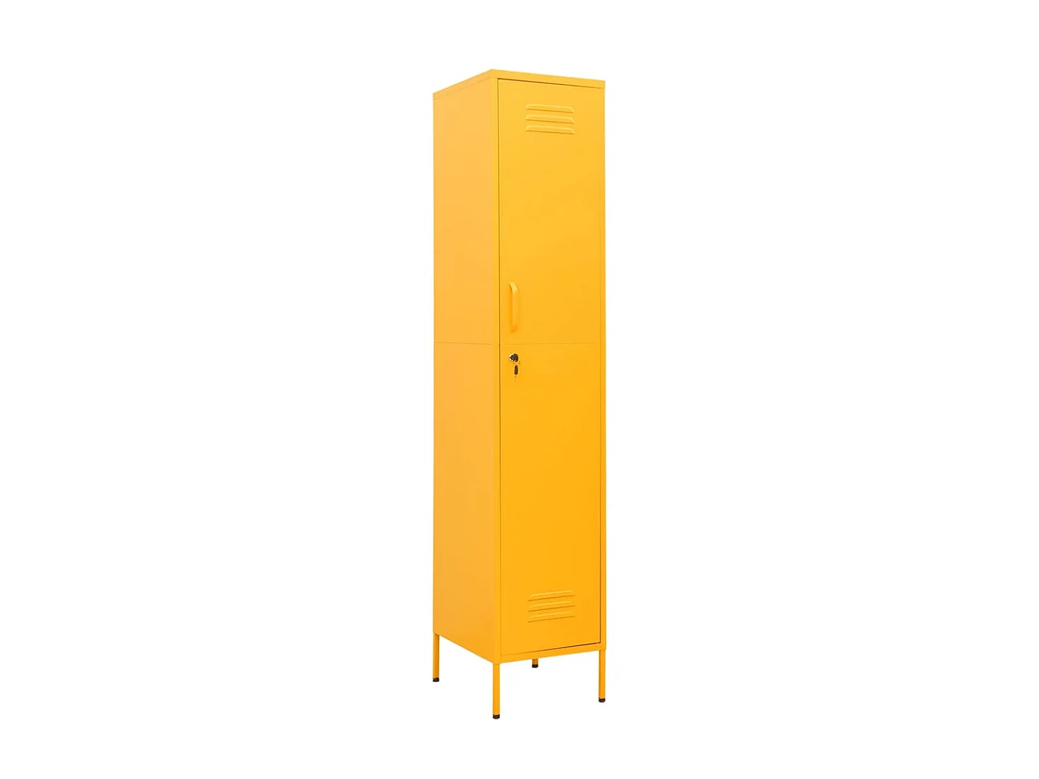 Armoire à casiers Jaune moutarde 35x46x180 Acier