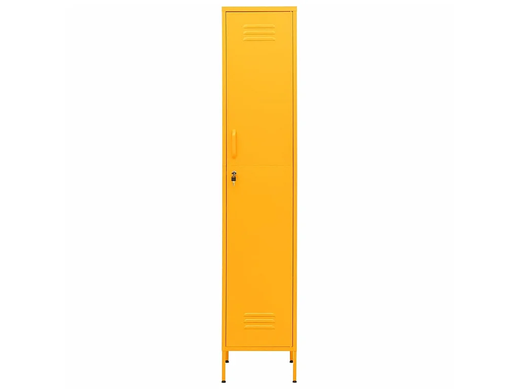 Armoire à casiers Jaune moutarde 35x46x180 Acier