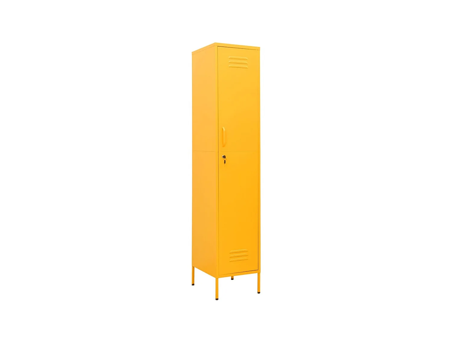 Armoire à casiers Jaune moutarde 35x46x180 Acier