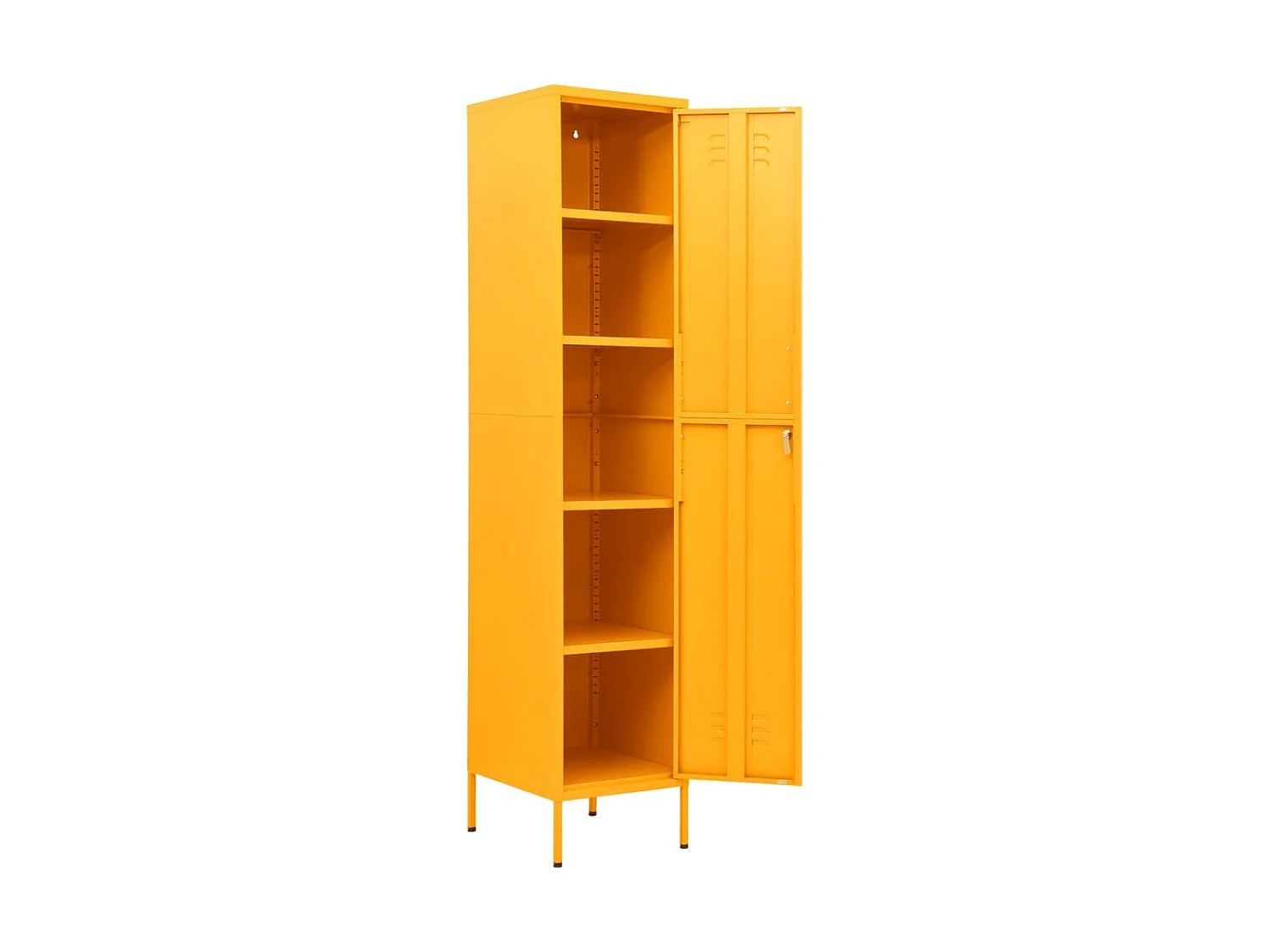 Armoire à casiers Jaune moutarde 35x46x180 Acier