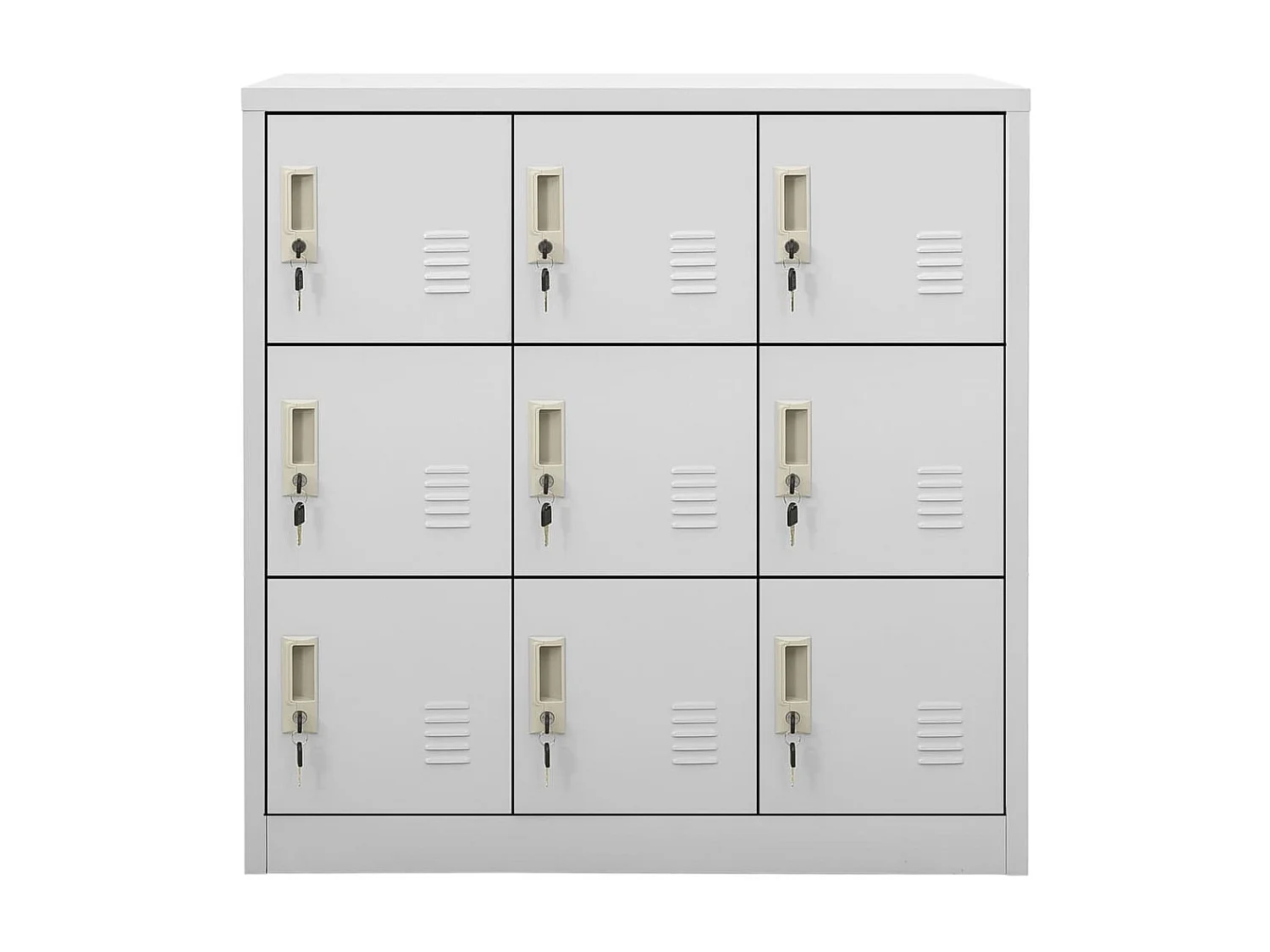 Armoires à casiers 5 pcs Gris clair 90x45x92,5 Acier 3