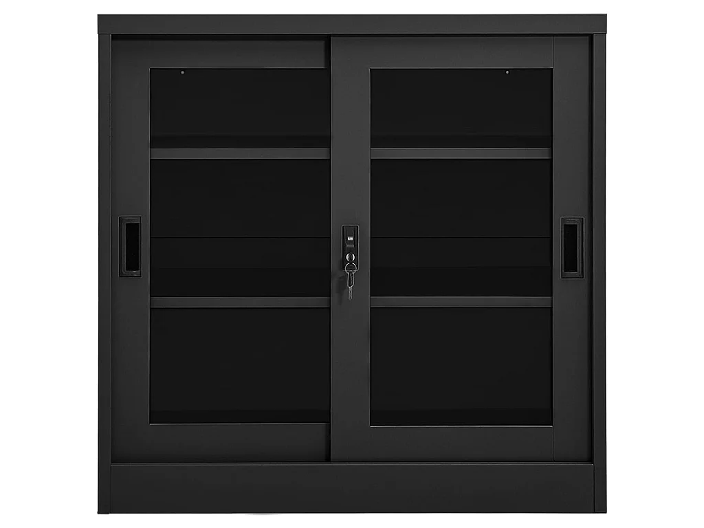 Armoire à portes coulissantes Anthracite 90x40x90 Acier