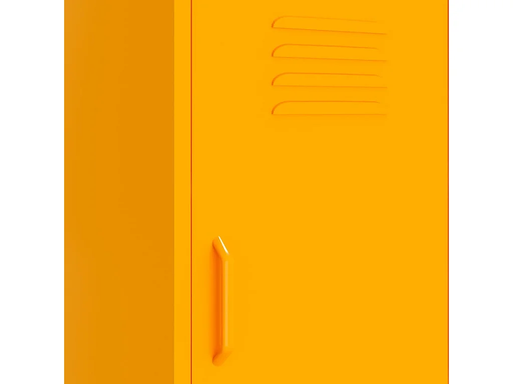 Armoire de rangement Jaune moutarde 42,5x35x101,5 Acier