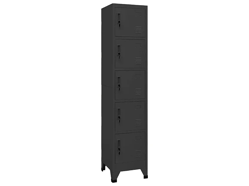 Armoire à casiers Anthracite 38x40x180 Acier