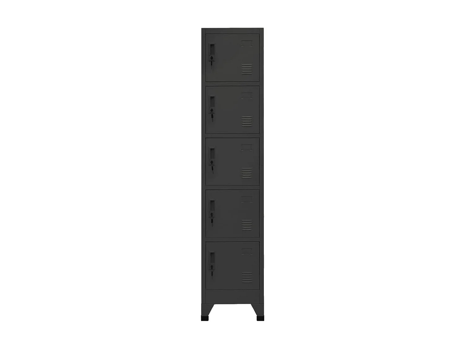 Armoire à casiers Anthracite 38x40x180 Acier