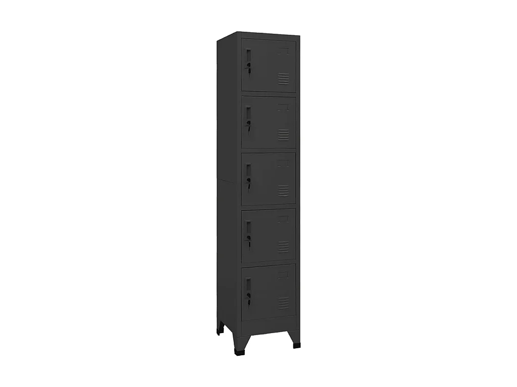 Armoire à casiers Anthracite 38x40x180 Acier