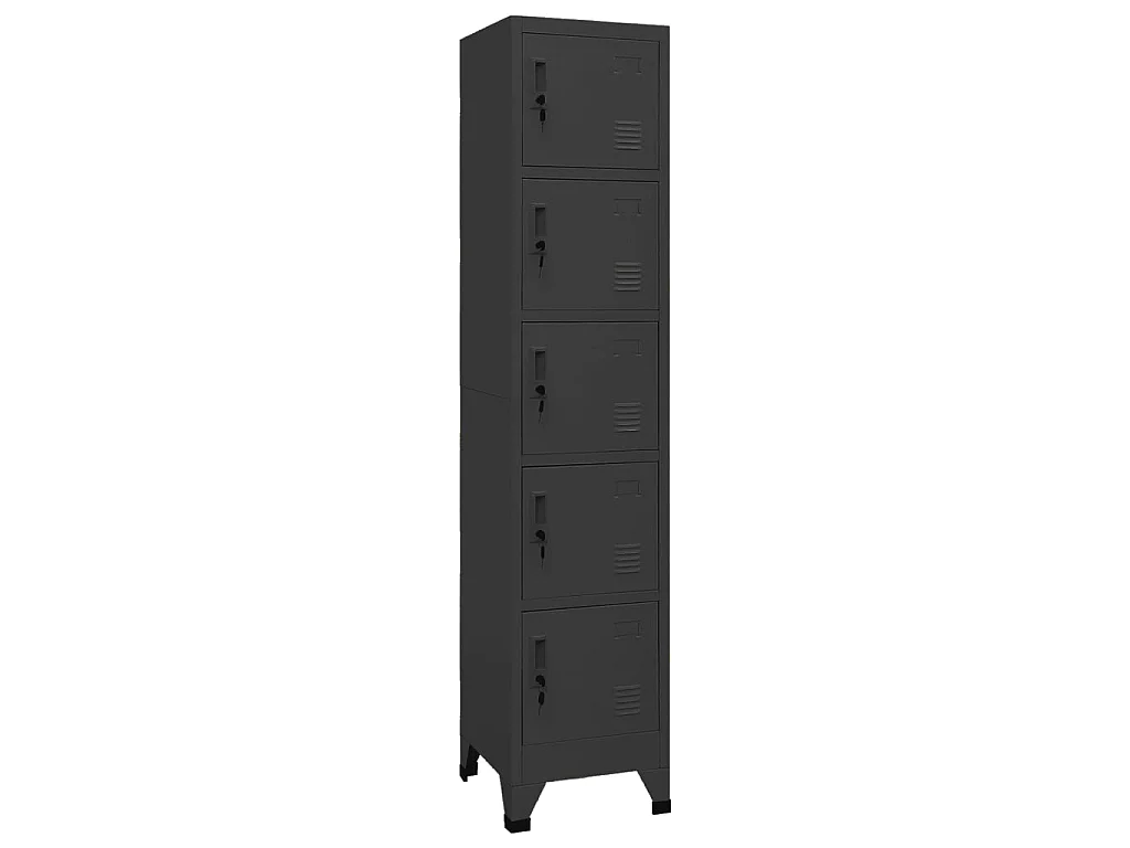 Armoire à casiers Anthracite 38x40x180 Acier