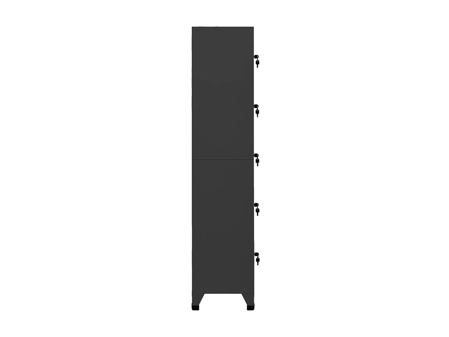 Armoire à casiers Anthracite 38x40x180 Acier