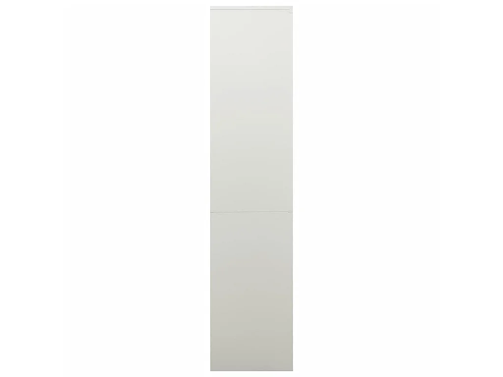 Armoire de bureau Gris clair 90x40x180 Acier 2