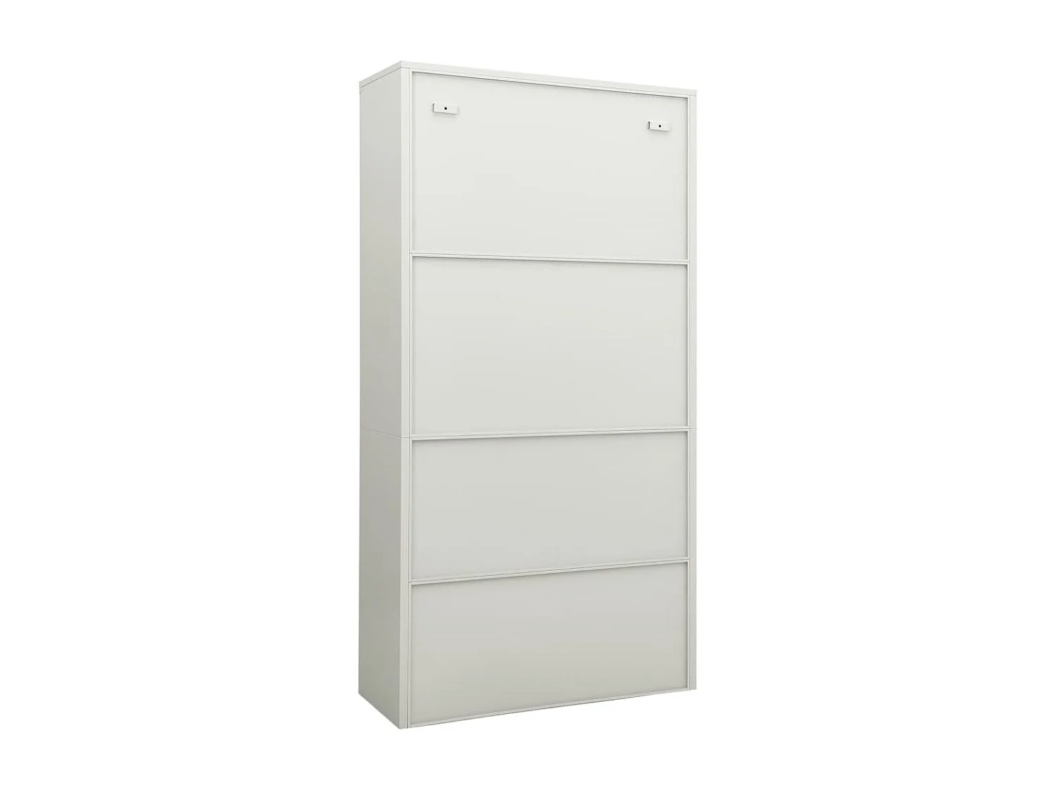 Armoire de bureau Gris clair 90x40x180 Acier 2