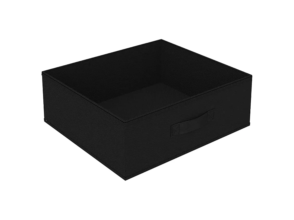 Étagère de rangement avec 4 paniers en tissu Acier Noir