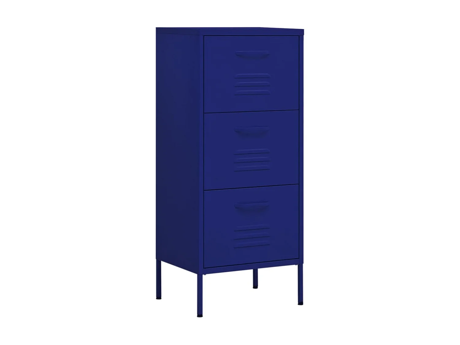 Armoire de rangement Bleu marine 42,5x35x101,5 Acier
