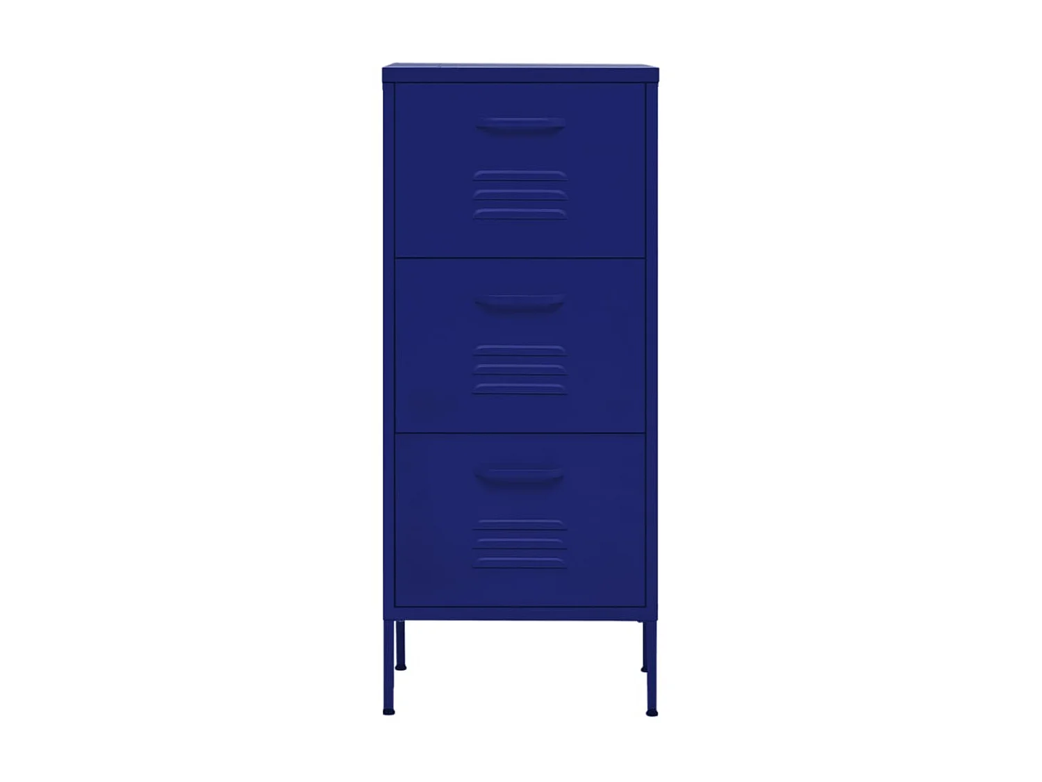 Armoire de rangement Bleu marine 42,5x35x101,5 Acier