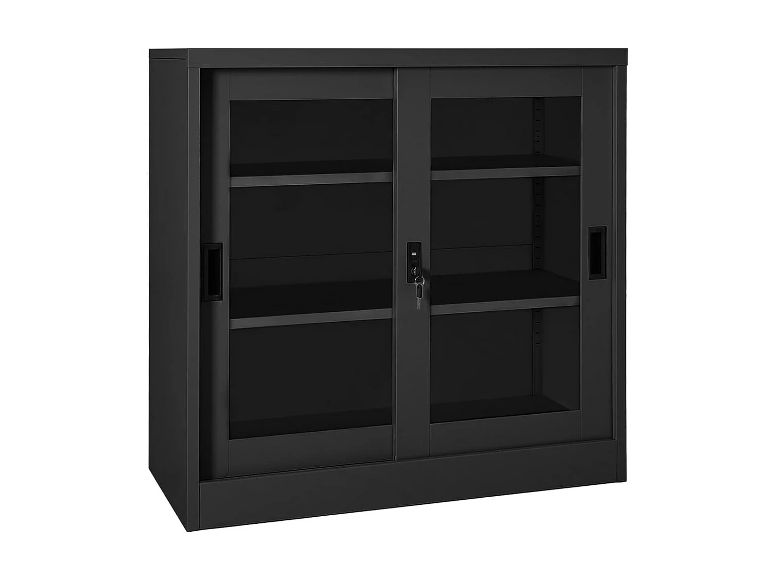 Armoire à portes coulissantes avec jardinière Anthracite Acier