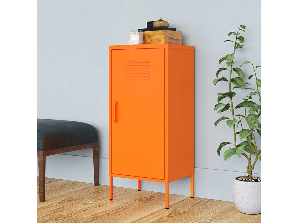 Armoire de rangement Orange 42,5x35x101,5 Acier 2