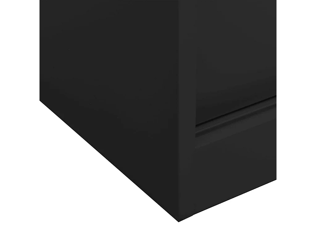 Armoire de bureau porte coulissante Anthracite 90x40x90 Acier